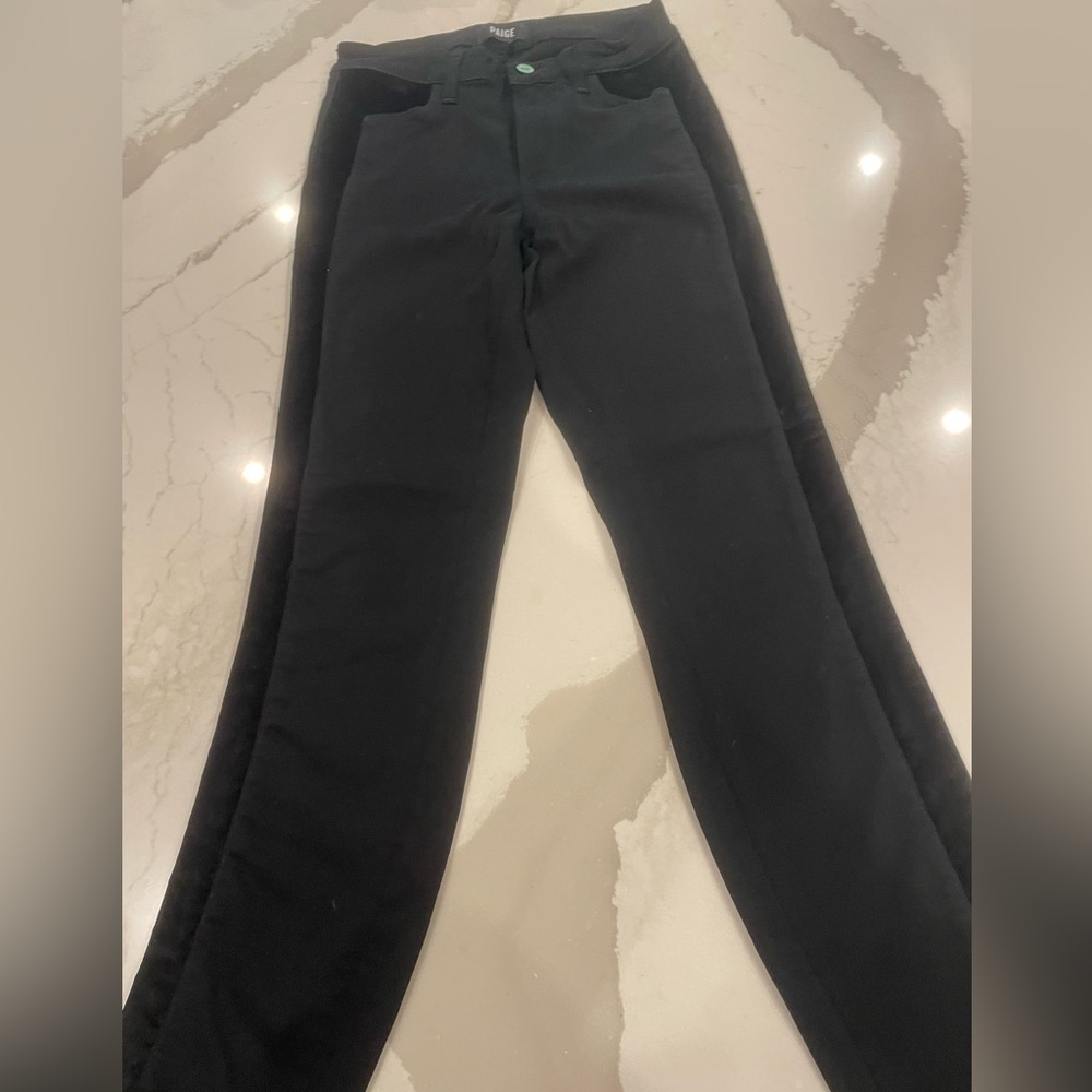 Paige tuxedo style black denim. Great fit, must have. Size 26